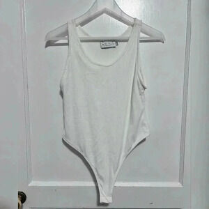 RESA Ally Bodysuit Womens Size Medium Ribbed Jersey Sleeveless New